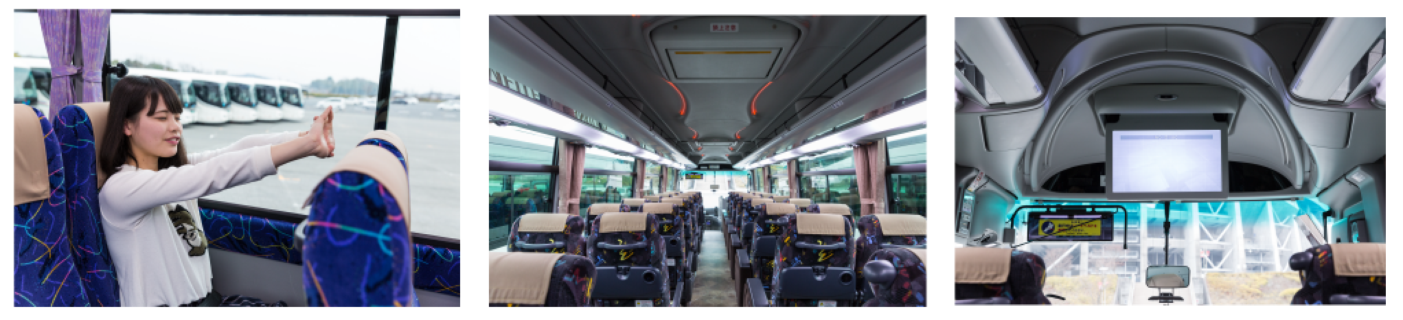 3 liquid crystal display televisions, Wi-Fi, outlet for charging, and air cleaner are equipped